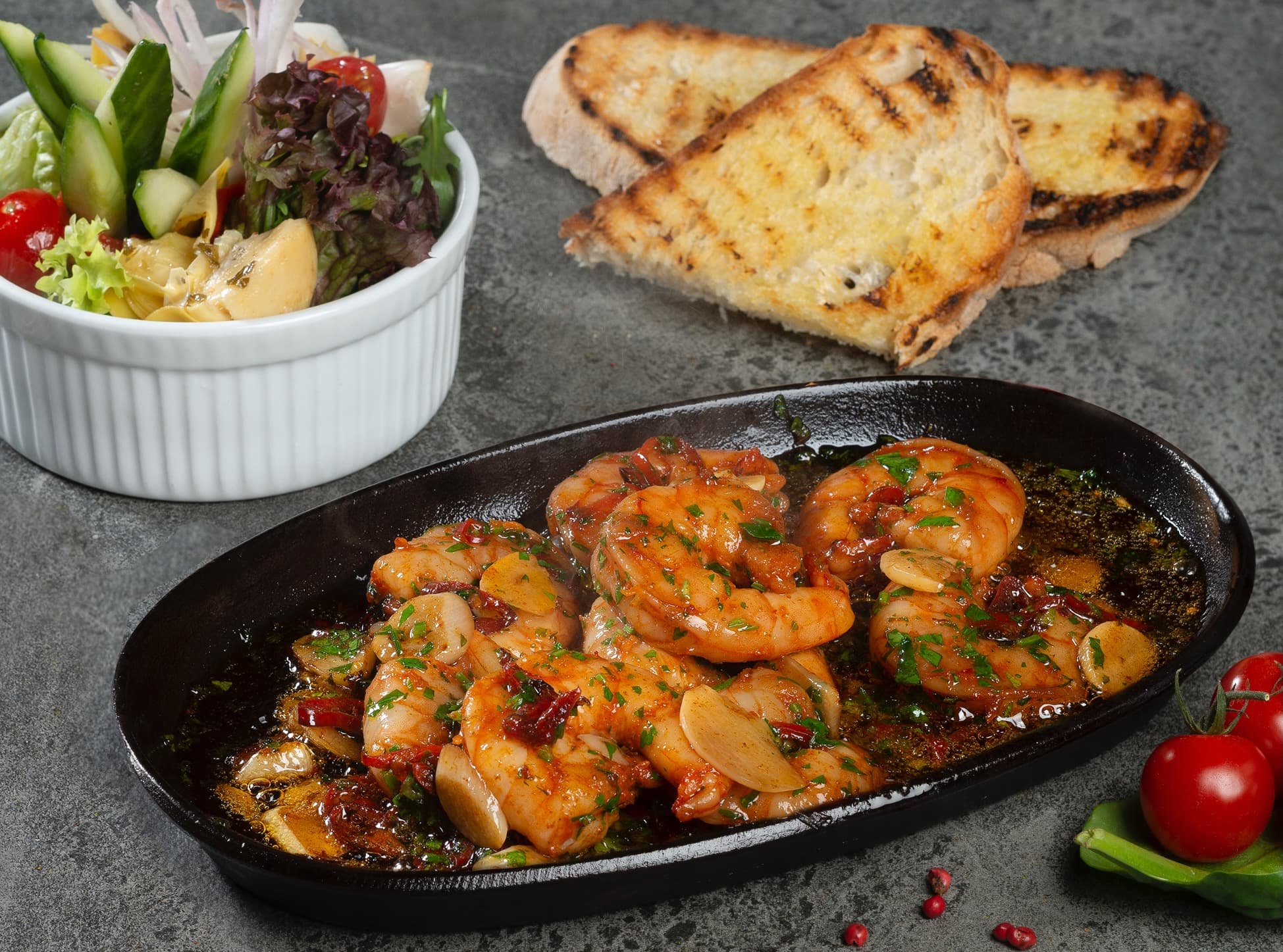 Gebratene Scampi
